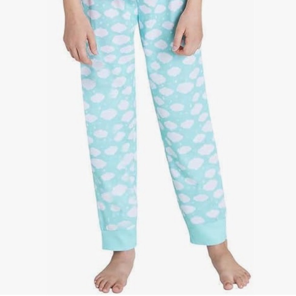 Eddie Bauer Kids 3 Pc Teal Cloud Printed PJ Set L (14/16) - Picture 13 of 14